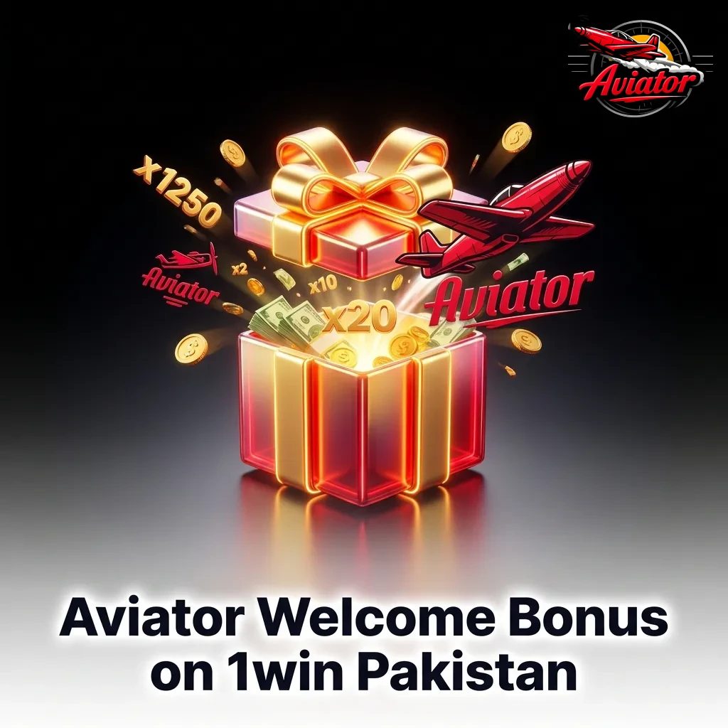 1win Pakistan welcome bonus promotion offering up to 500% on casino and sports for new players including Aviator game