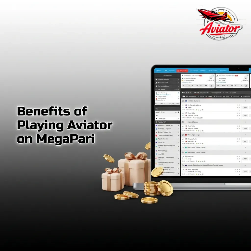 MegaPari Aviator game interface showing live chat, statistics, dual betting options, and mobile-friendly features