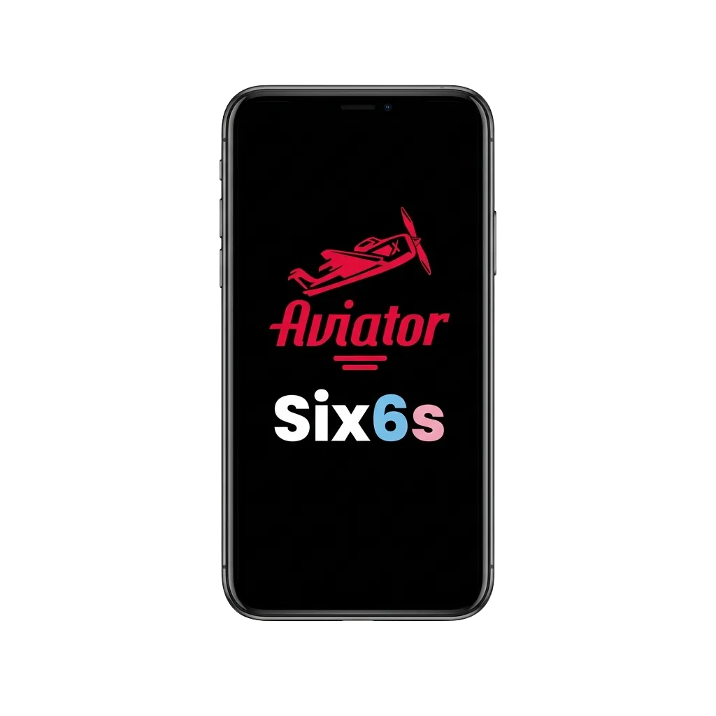 Mobile gaming interface showing Six6s Aviator game available for download on Android and iOS devices in Pakistan
