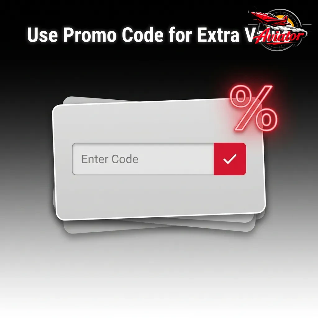 Person entering promo code AVIATOR500 on registration form to unlock bonus benefits and extra value