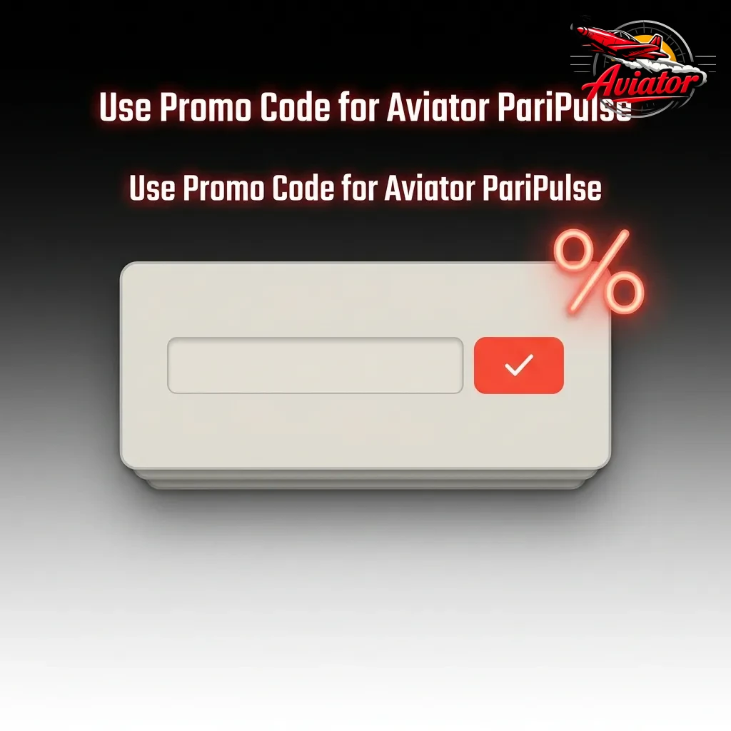Aviator PariPulse promo code AVIATOR100 displayed on registration screen offering 10% welcome bonus increase