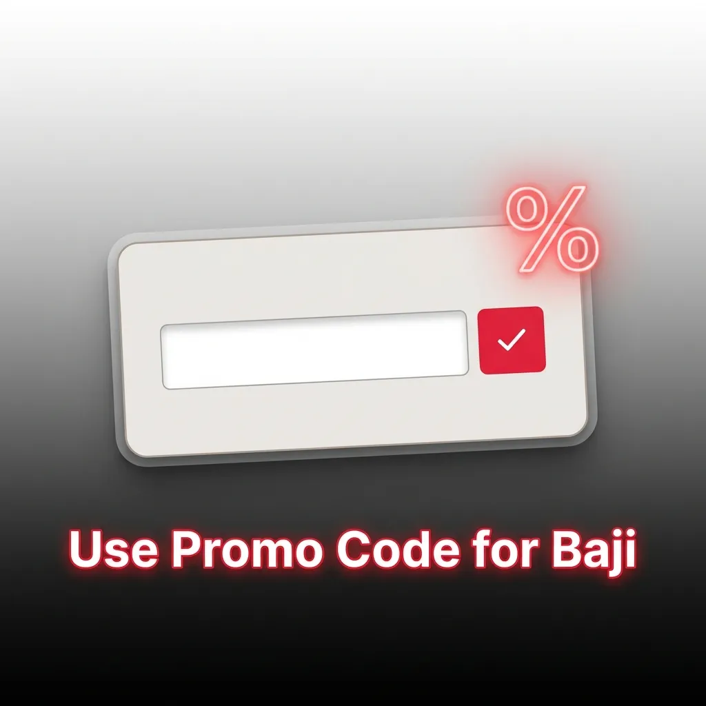 Enter promo code BAJI100 during signup or in account settings to unlock bonuses and extra value on Baji platform.
