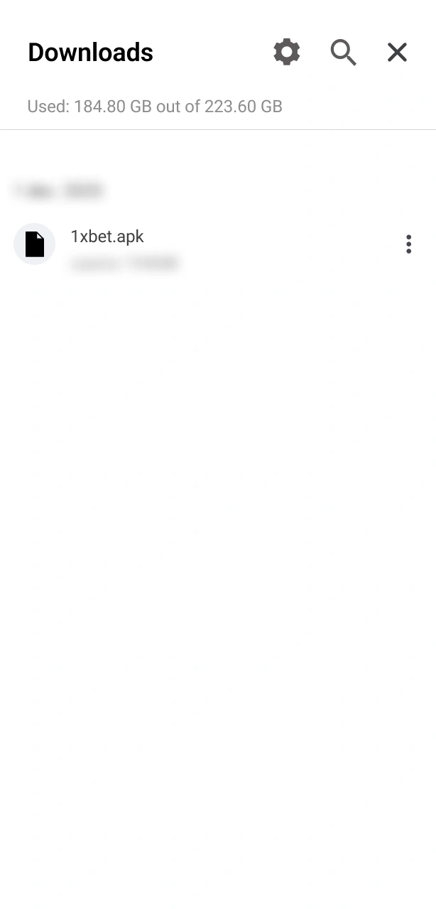 Launch the File to install the 1xBet Aviator software.