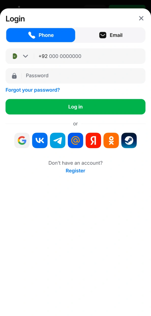 Log into your casino account and navigate to the Cashier to play Aviator.
