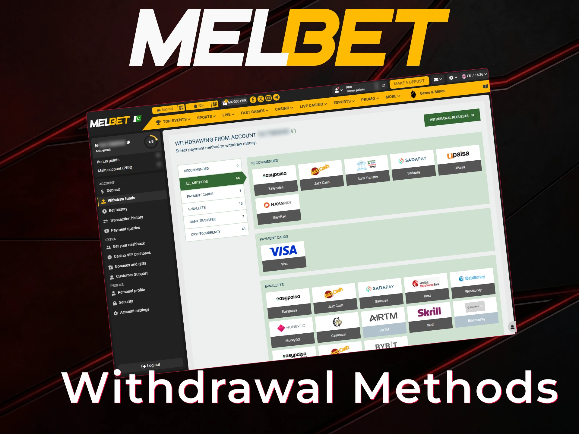 Learn how to withdraw your winnings from Aviator on MelBet safely.