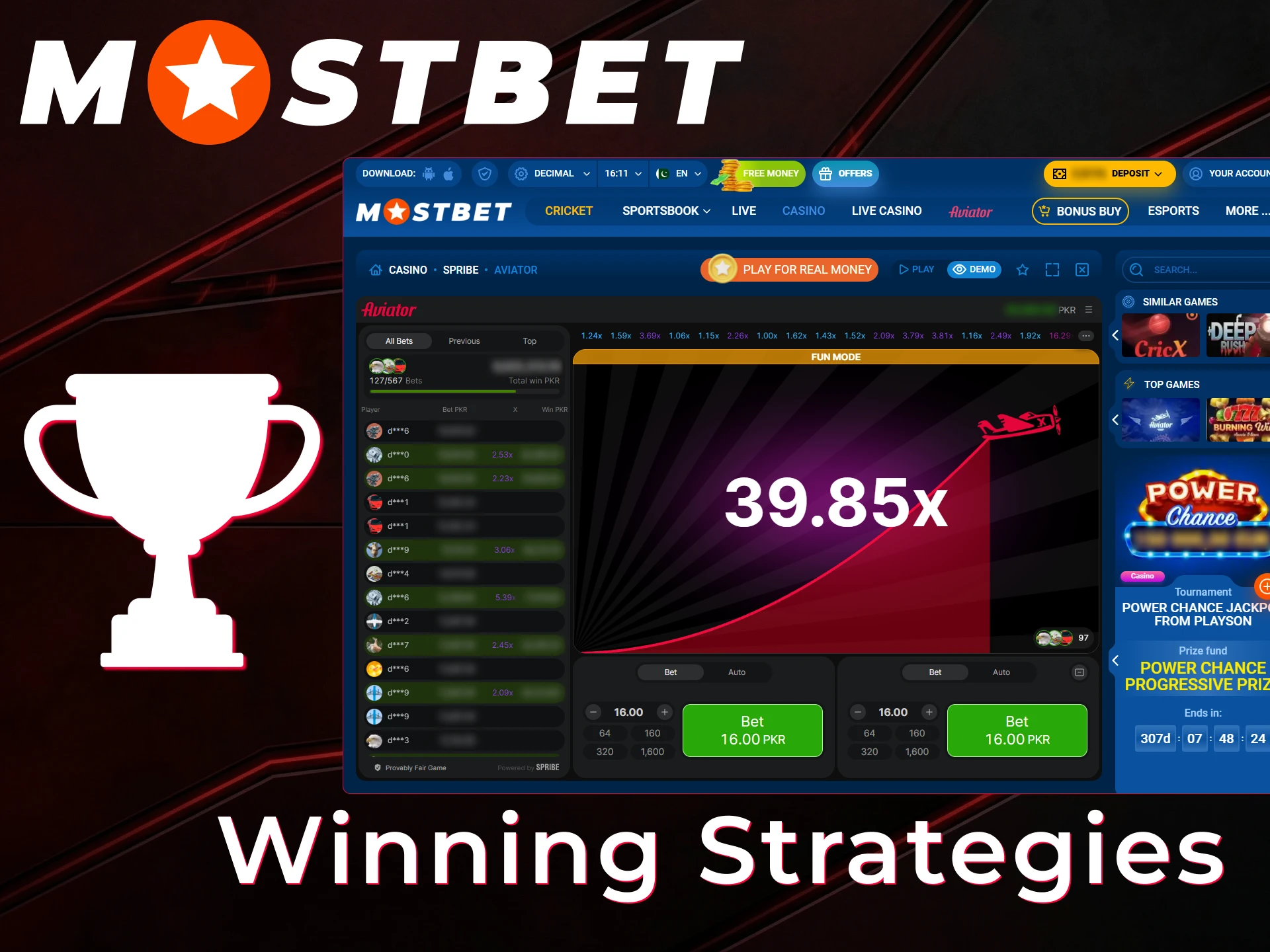 Implement effective winning strategies for Aviator to increase your success rate.