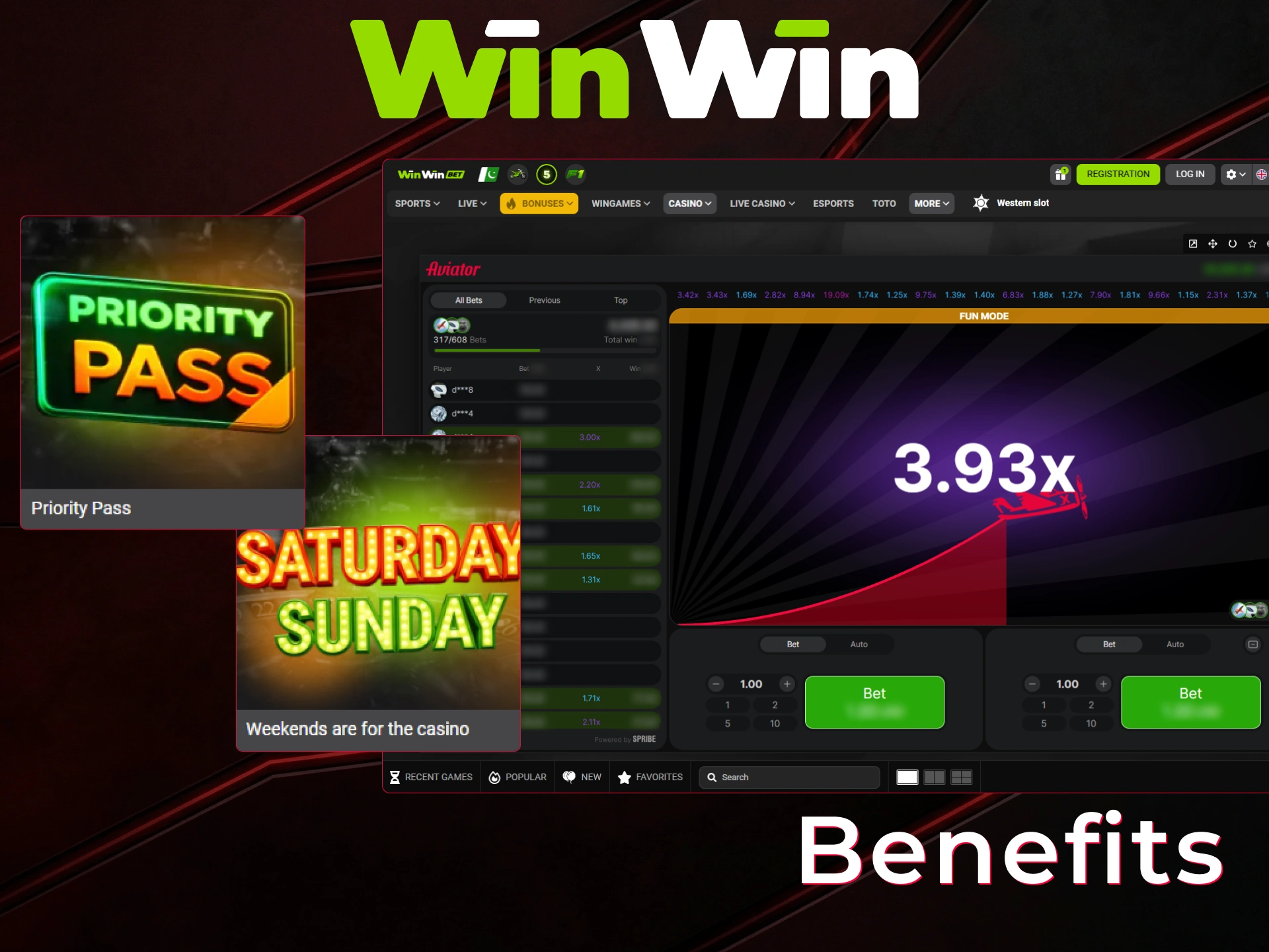 Explore the benefits of playing Aviator on WinWin for better rewards.
