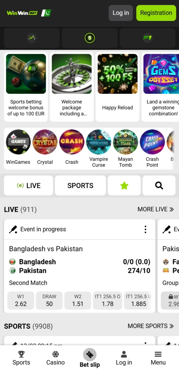 Visit the Official WinWin Website to start the download.