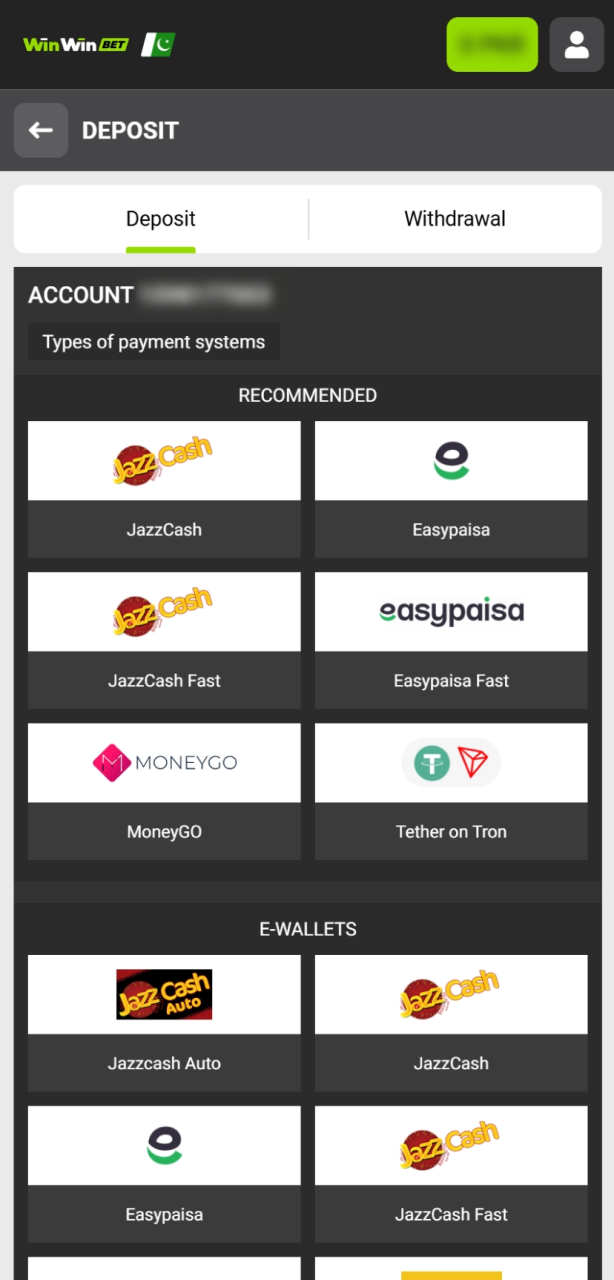 Make a deposit to play the Aviator crash game at WinWin.