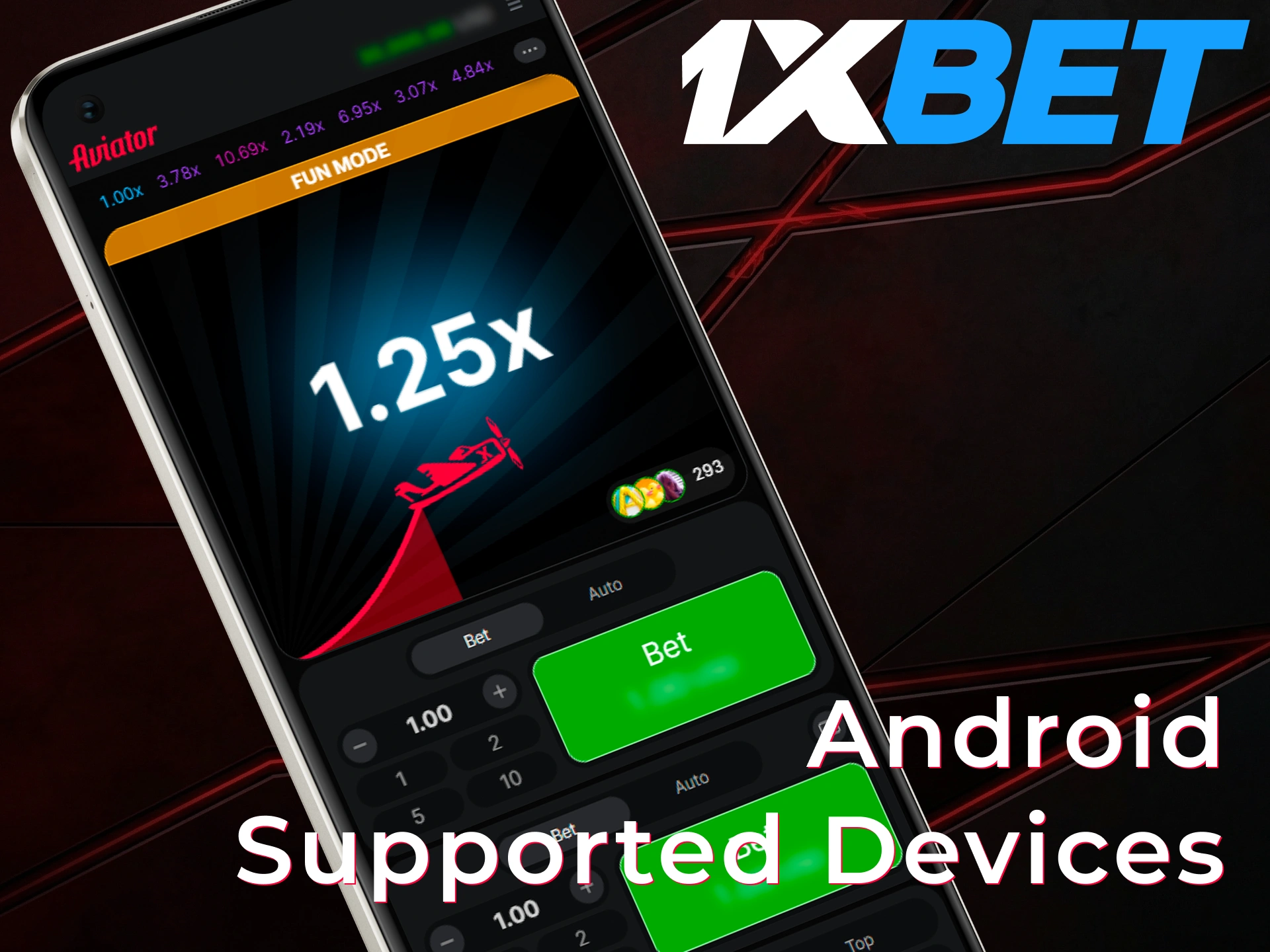 Check the list of Android supported devices for the 1xBet App.