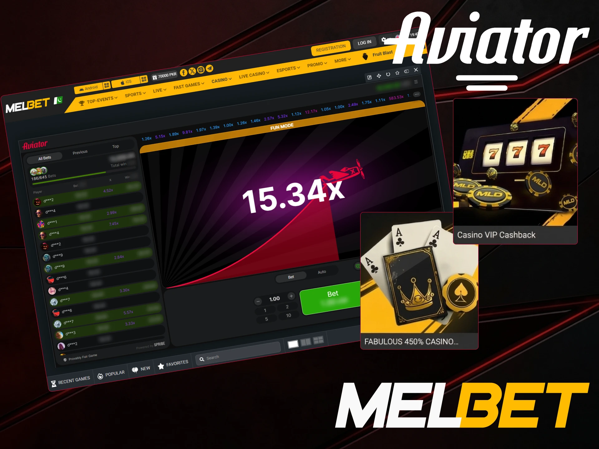 Secure MelBet bonuses for Aviator and play with the best available offers.