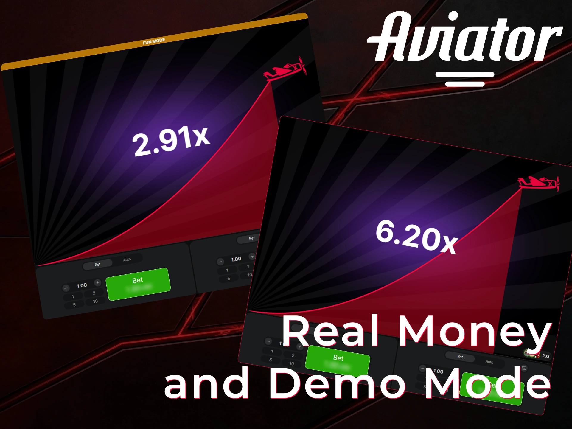 Understand the difference between Aviator for real money and demo to choose your mode.