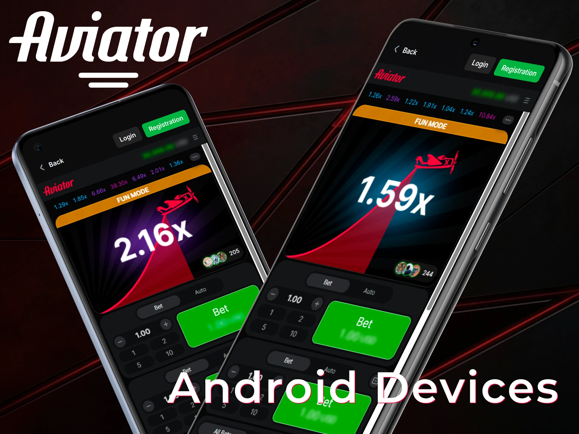 See the list of Android supported devices for playing Aviator app.