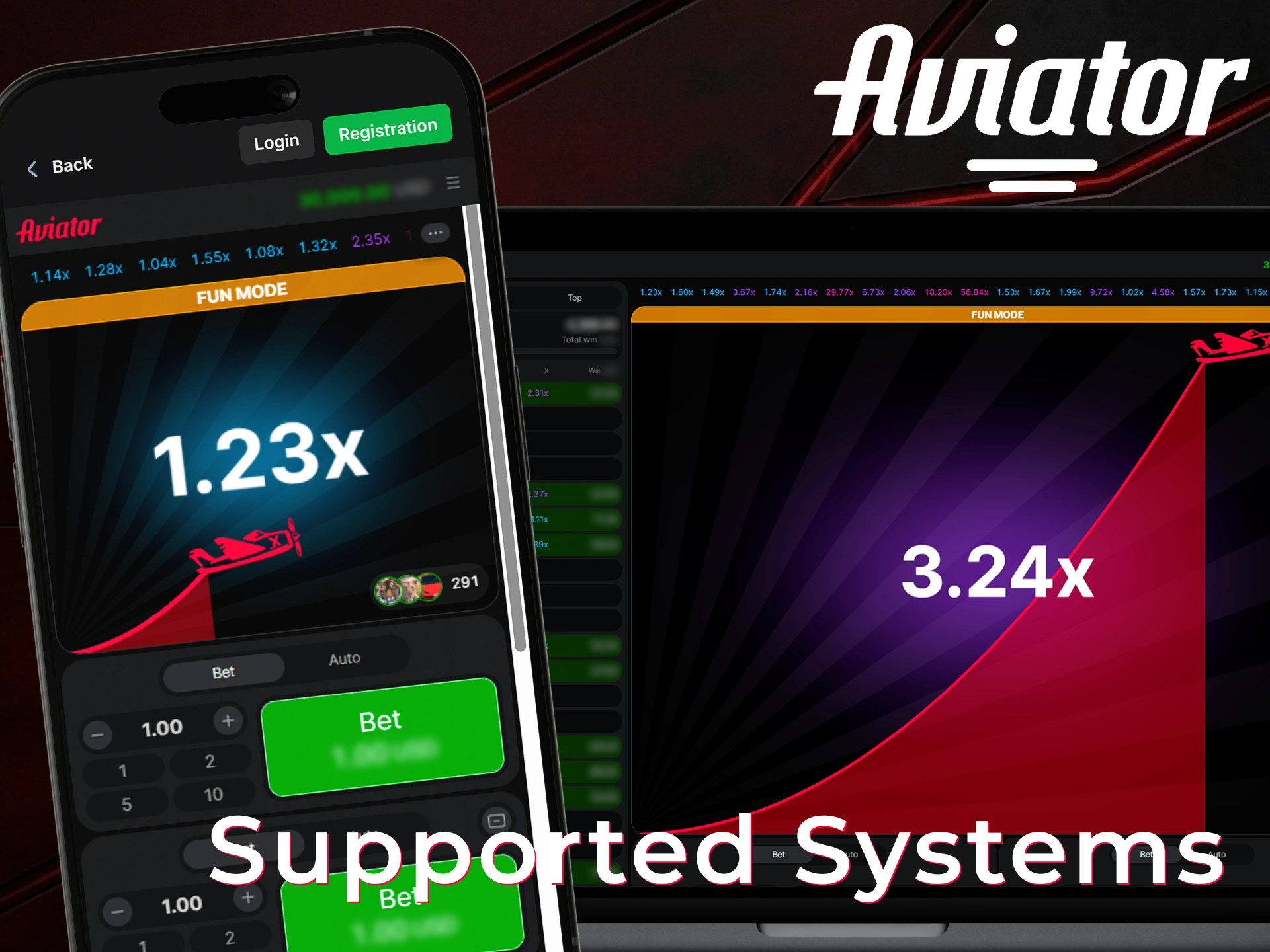 Check the list of supported operating systems for the Aviator app.