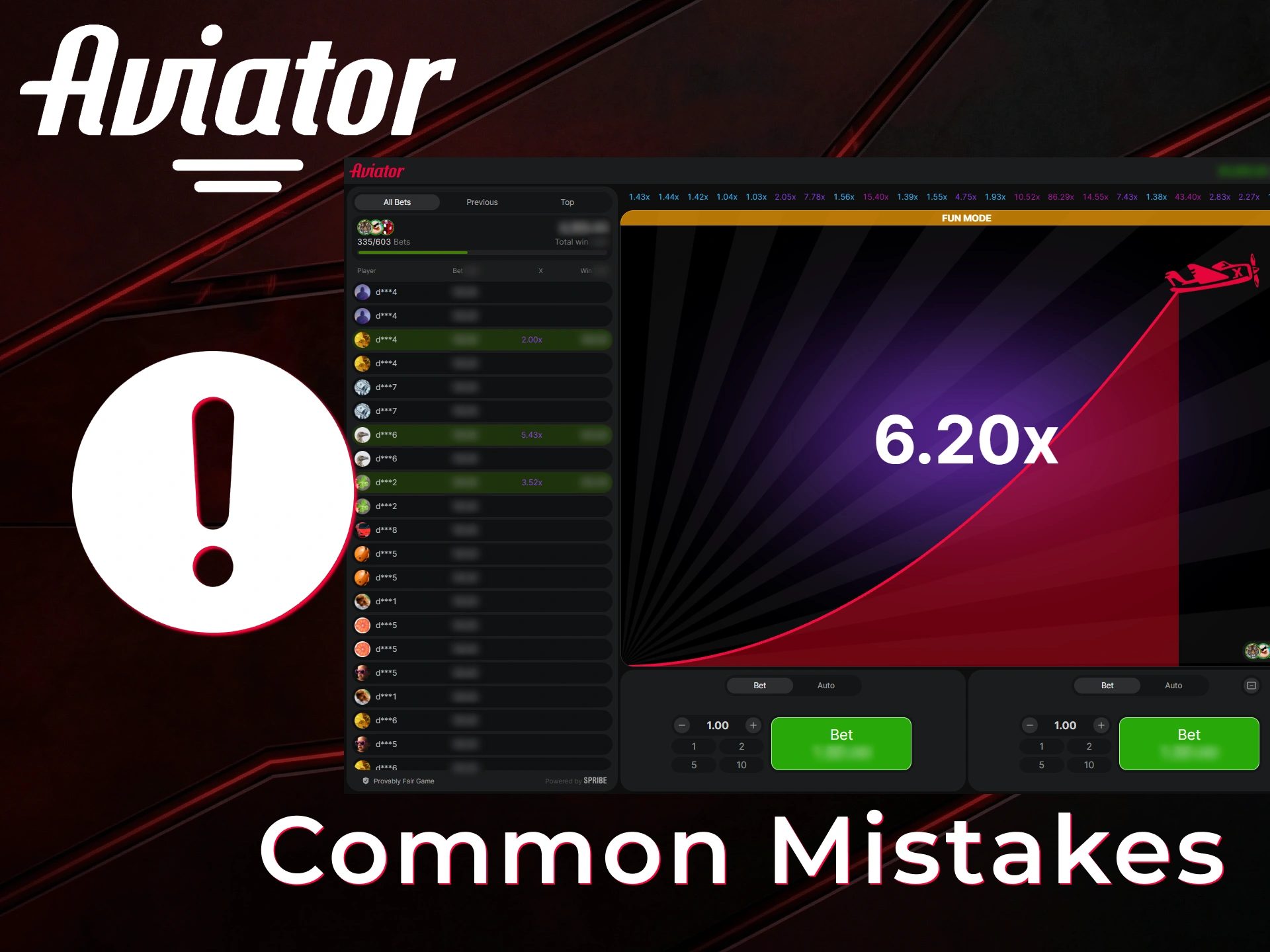 Avoid common Aviator mechanics mistakes that could lead to unnecessary losses.