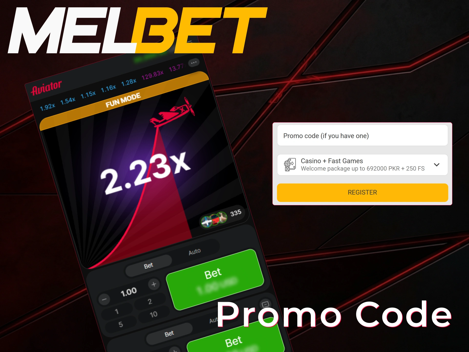 Use a special promo code for Aviator Melbet to boost rewards.