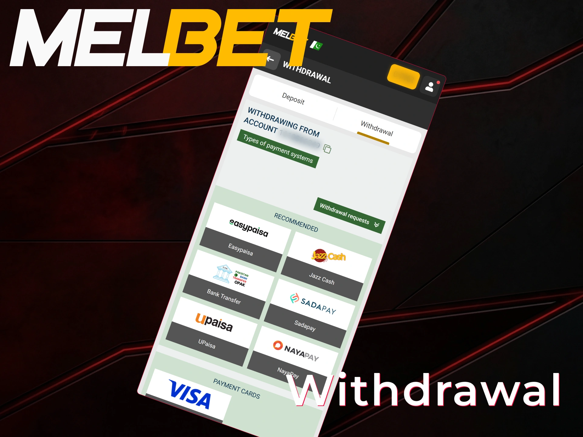 Find out how to withdraw from Aviator using the Melbet mobile App.