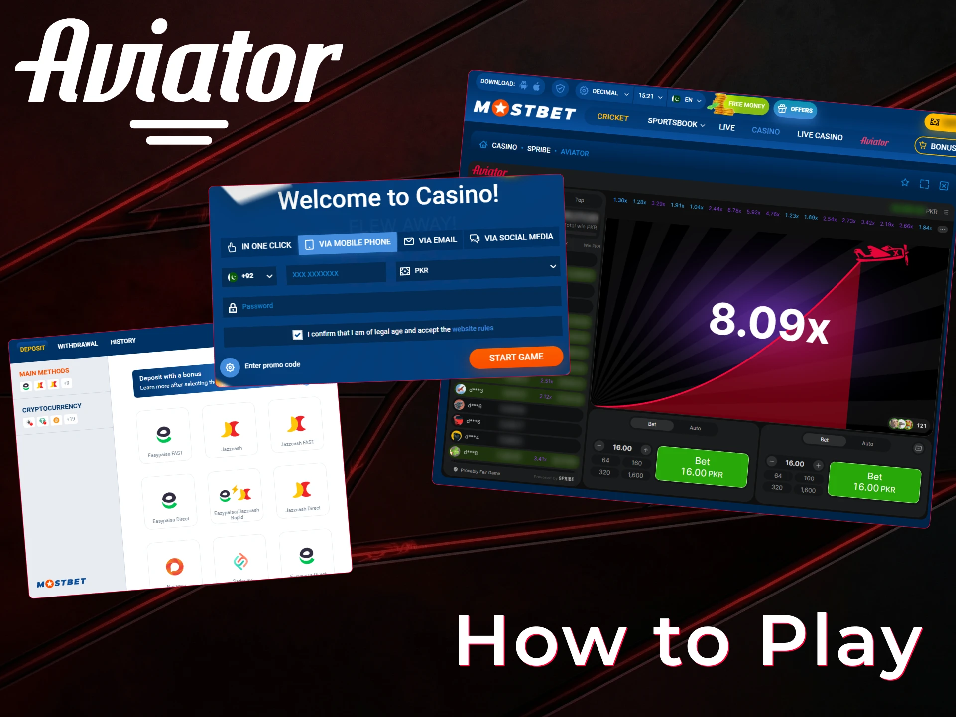 Learn how to play Aviator for real money in Pakistan and start winning.